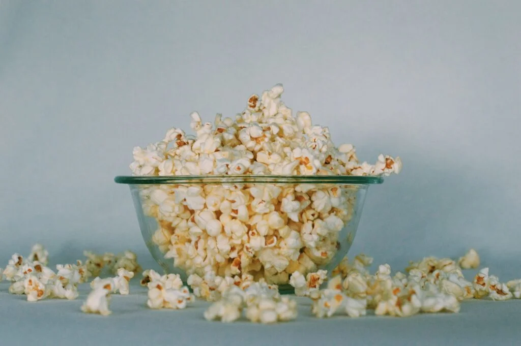 popcorns ready for a night in with Netflix