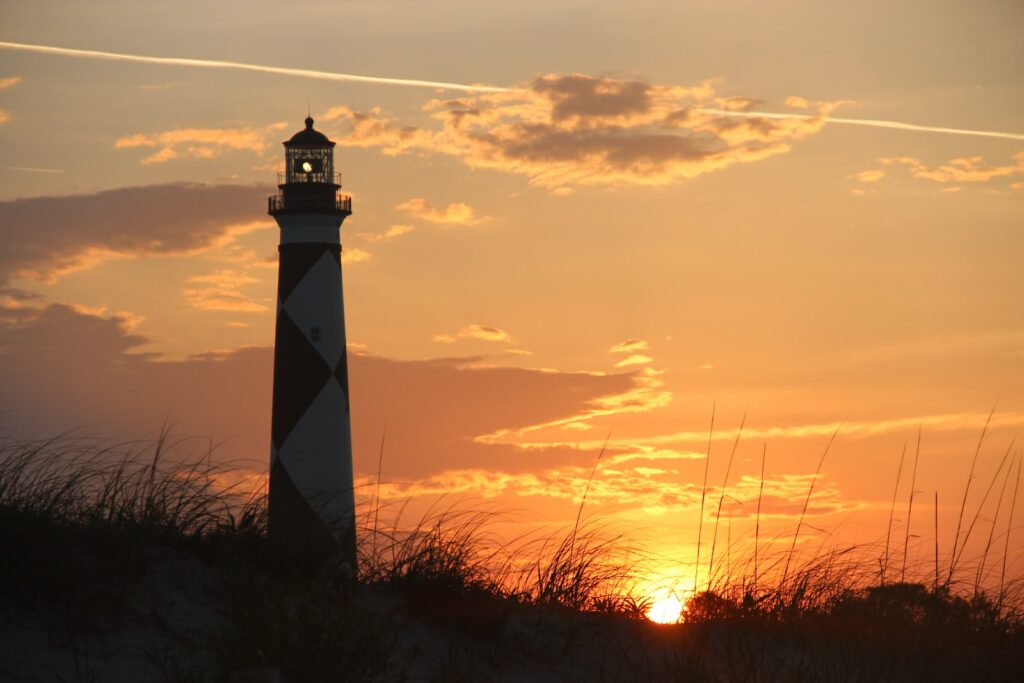 fun activities are like a lighthouse in the sunset