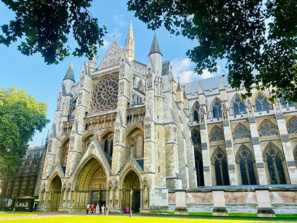 a large building with many windows and towers