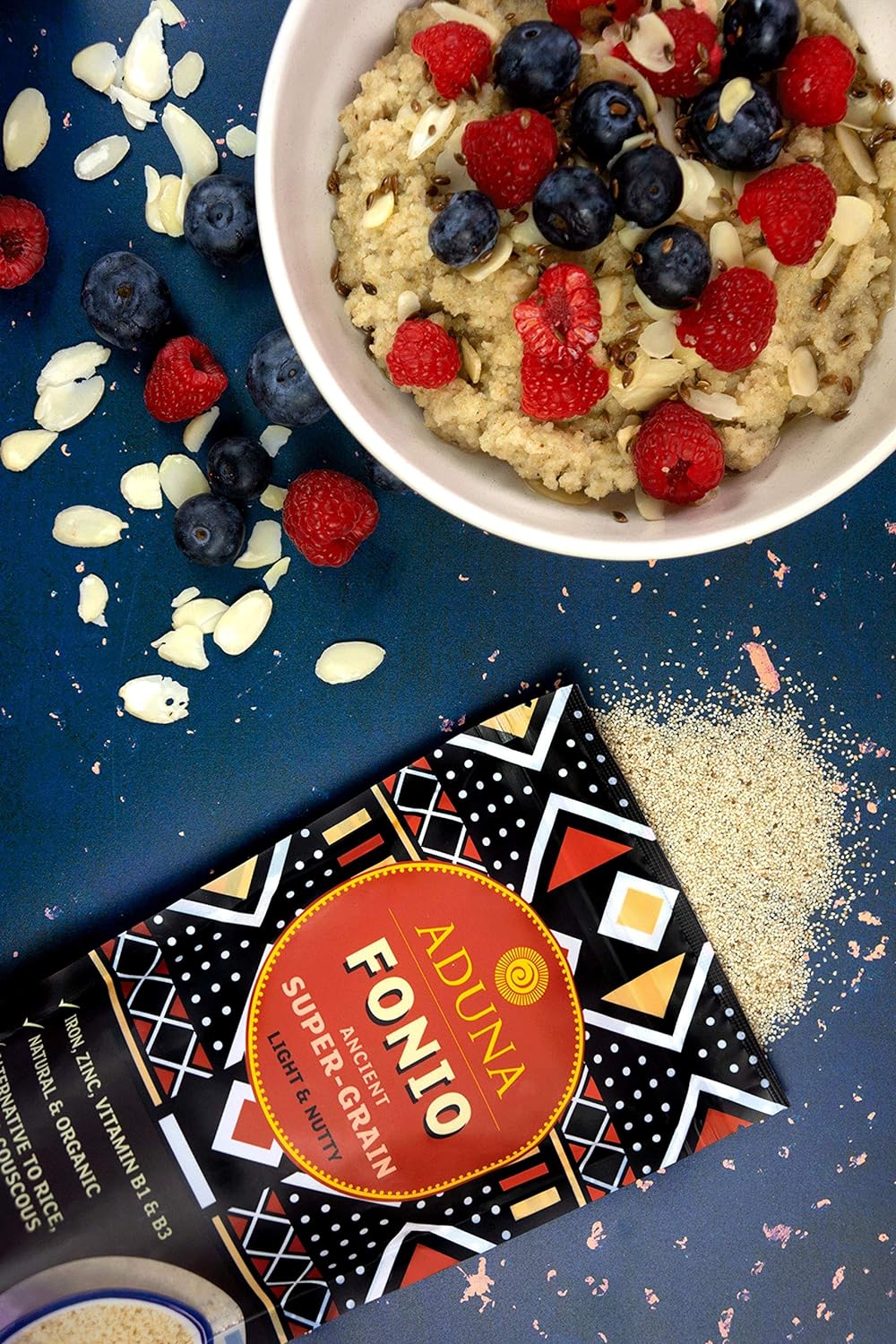 Fonio, a gluten-free African ancient super grain, is packed with essential vitamins and minerals. Rich in iron, zinc, magnesium and amino acids, fonio provides a complete source of protein, making it a vital component of your diet and the future of food. Why not try on our local recipe!