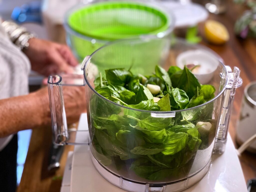 green vegetable in clear glass bowl