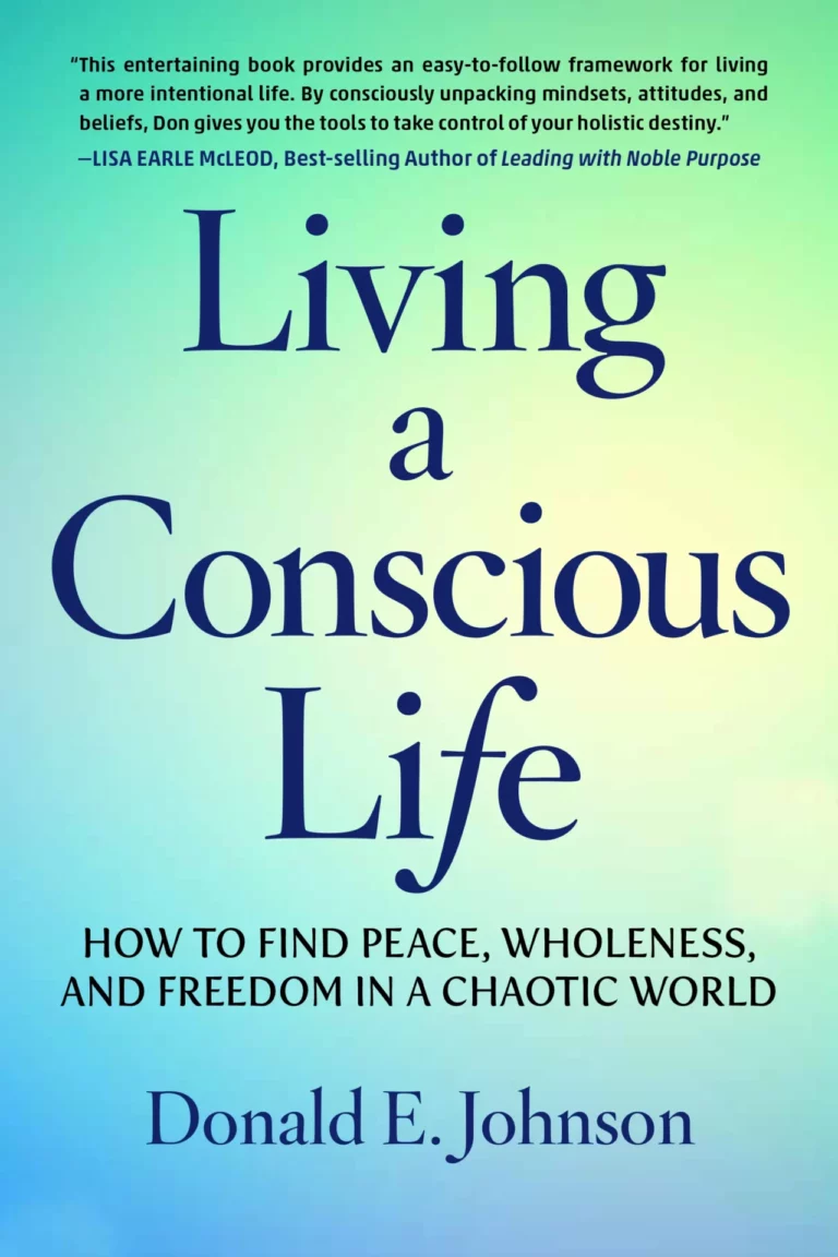 Font cover of 'Living a Conscious Life' by Don Johnson