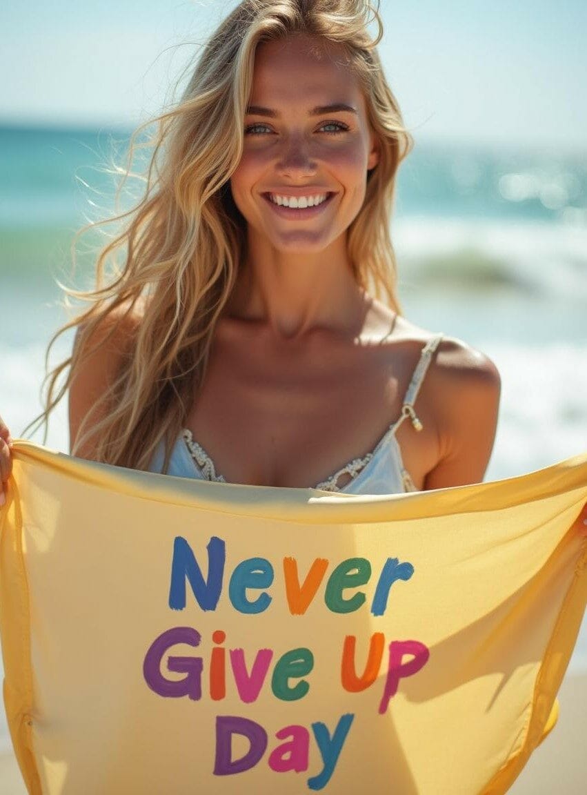 Never Give Up Day brings quiet acts of resilience to supermarkets, fostering community, mental wellbeing and positive thinking through everyday gestures
